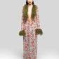 Louloutte Long-sleeve Fur Maxi Dress