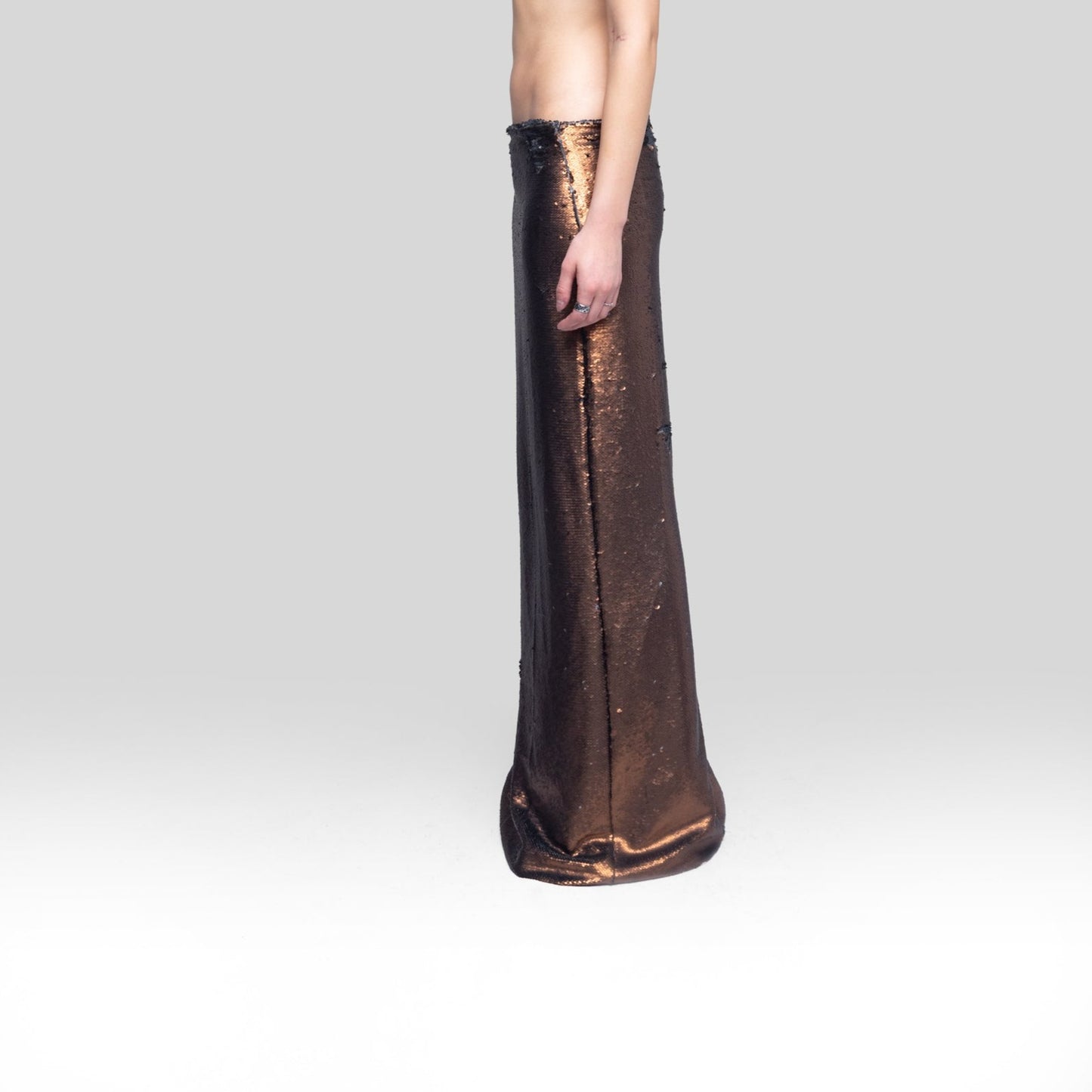 Coin Sequin Maxi Skirt