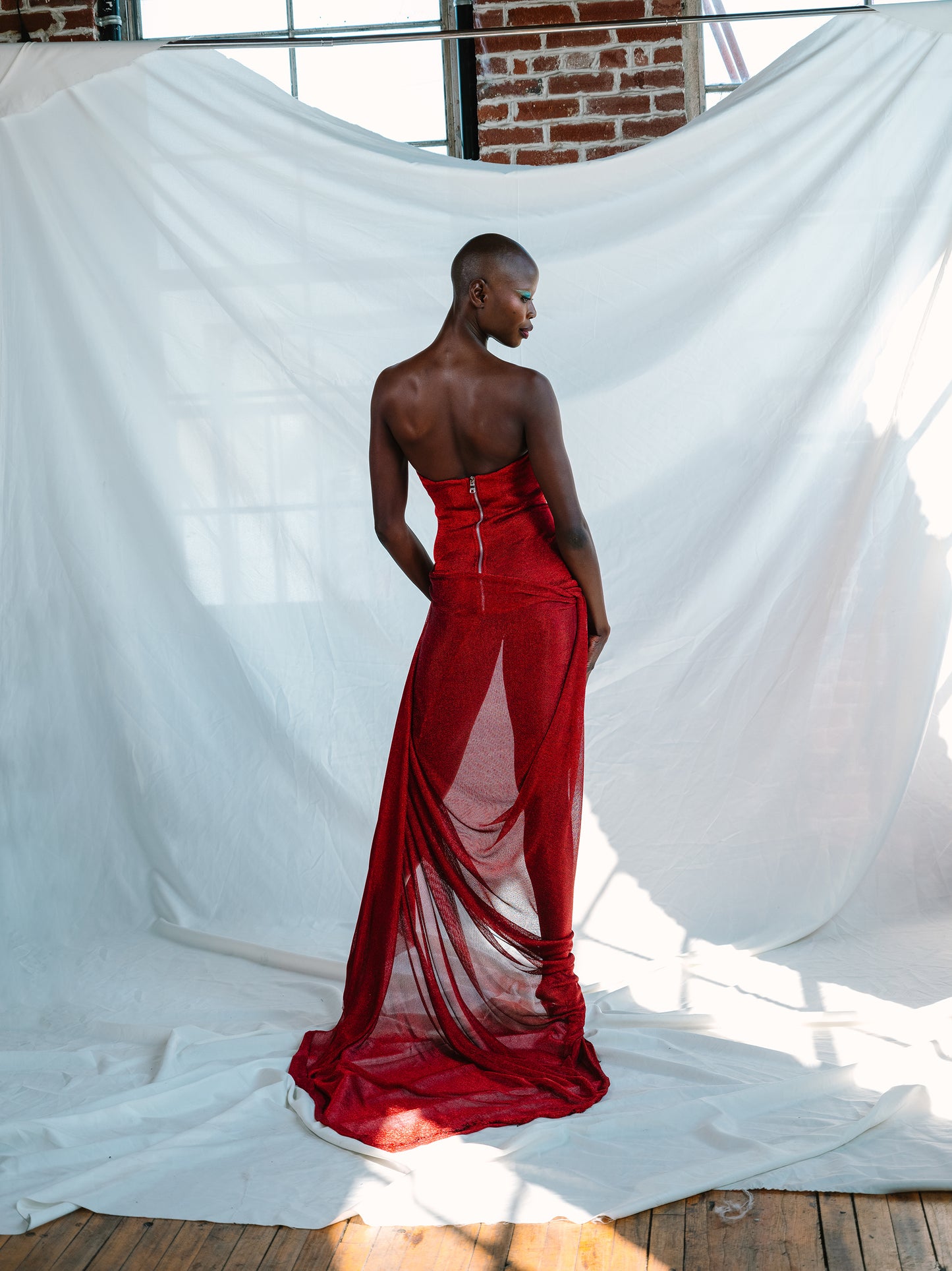 Cherry Bustier Maxi Dress