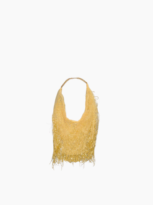 Gold Fringe Mini Top