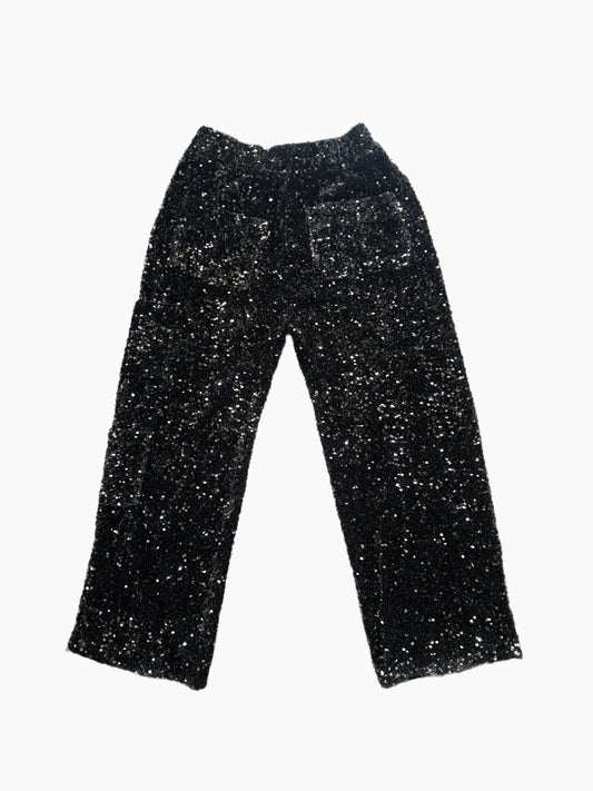 Black Sequin Trousers