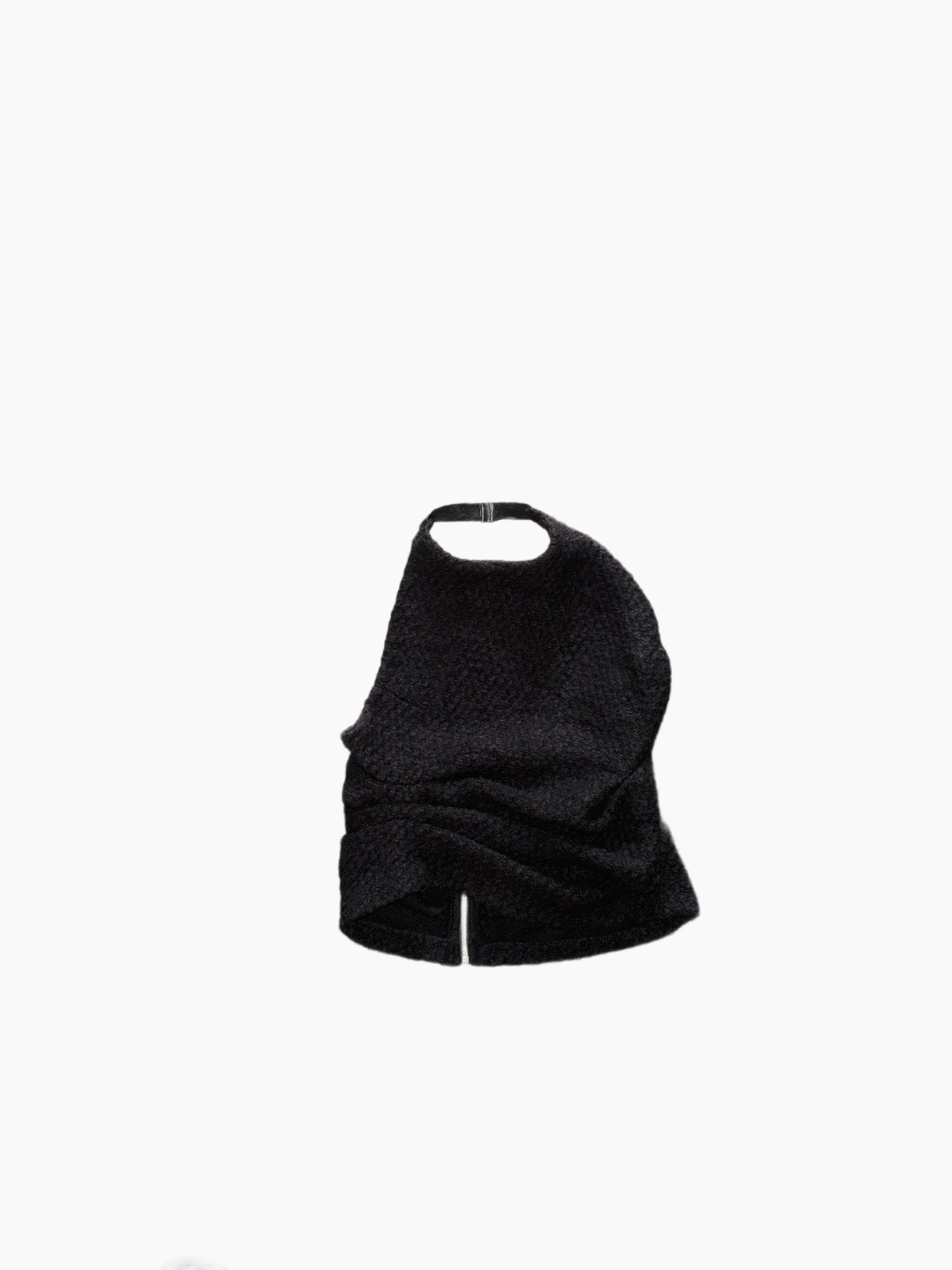 Wool Pleated Halter Top