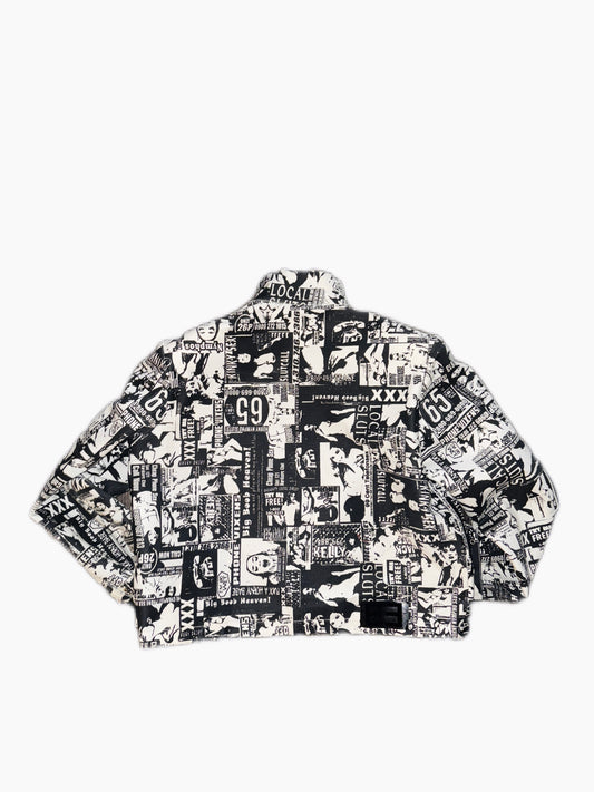Men's Printed Denim Jacket