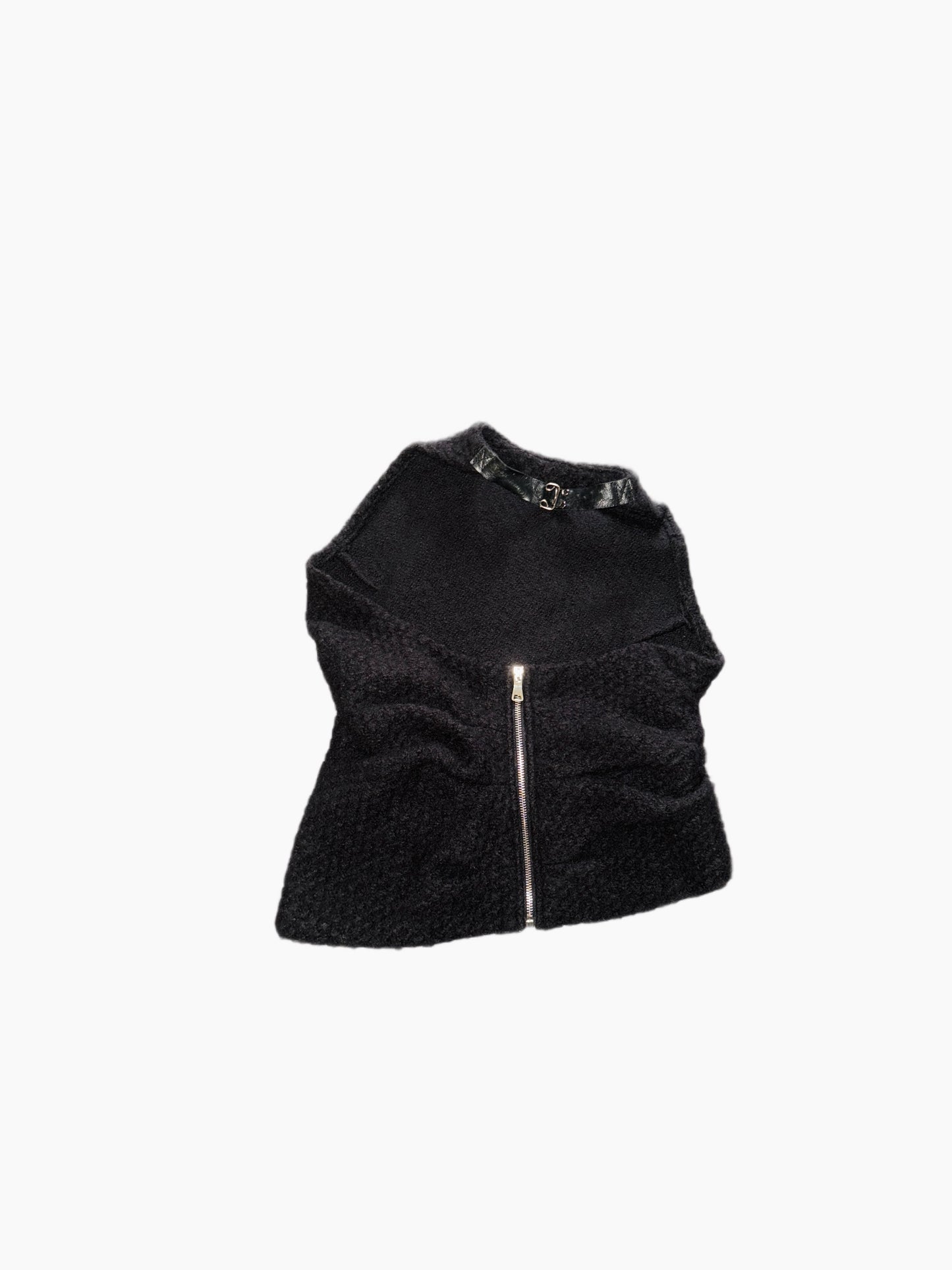 Wool Pleated Halter Top