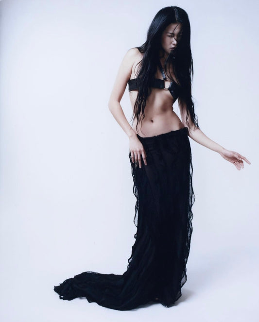 Andre Emery Ruffle Maxi Skirt