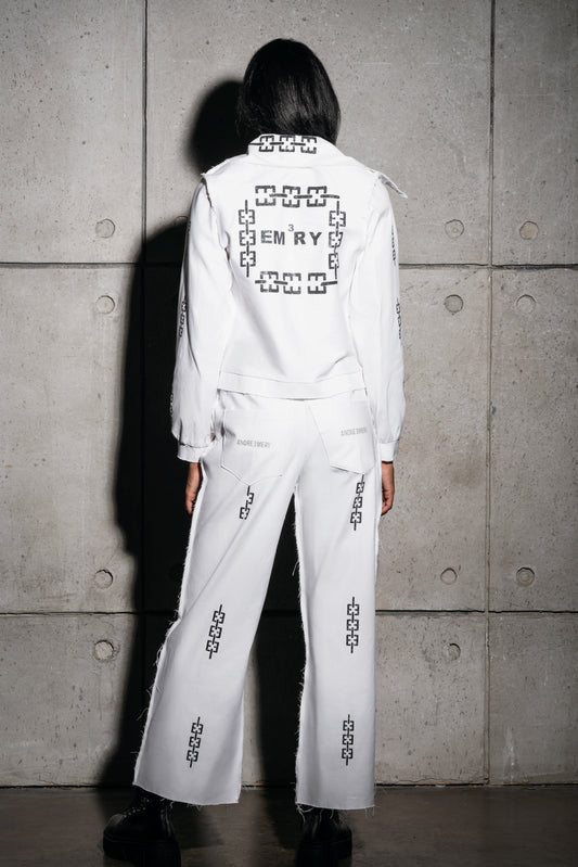 White Denim Link Pant