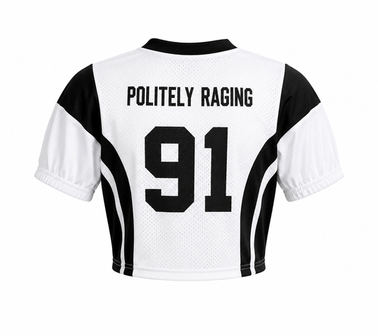 Politely Raging Football Jersey