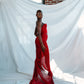 Cherry Bustier Maxi Dress