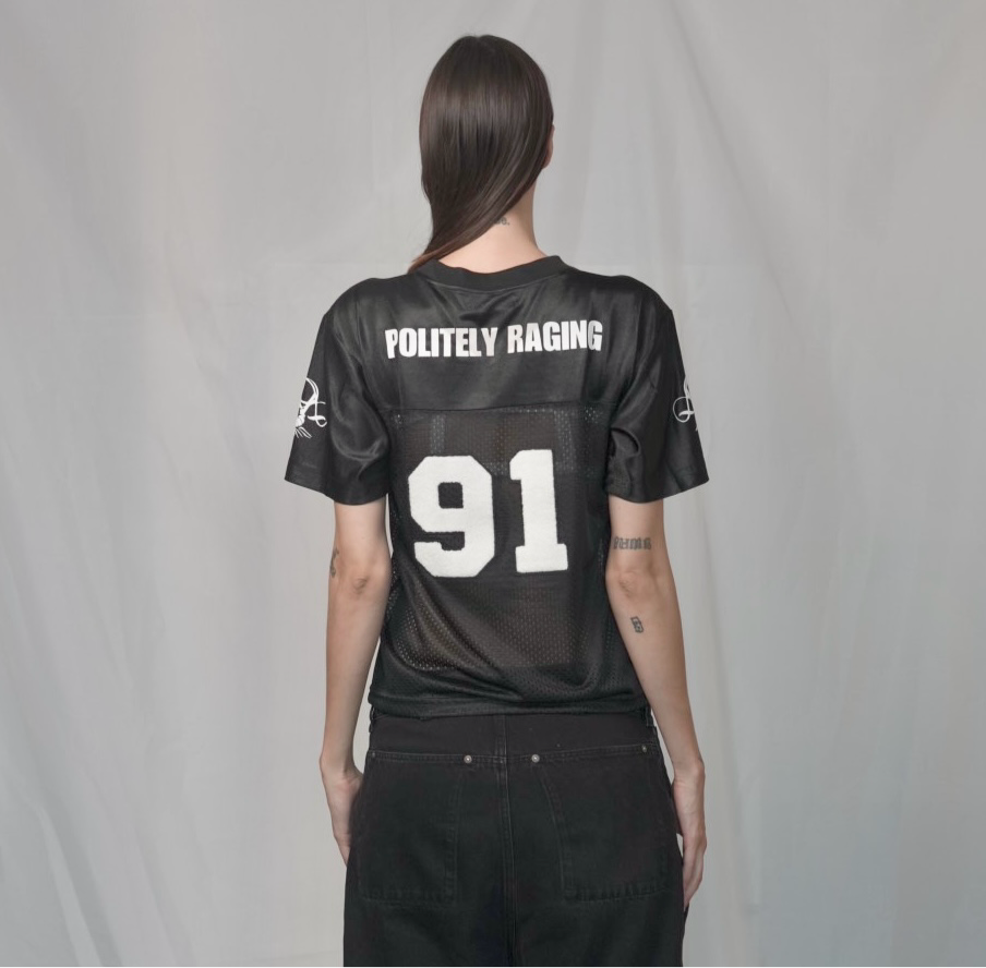 Politely Raging Football Jersey