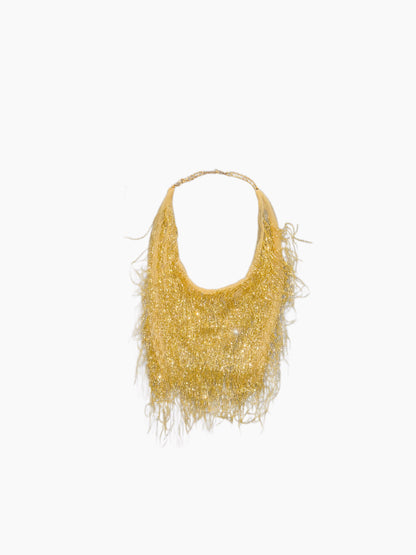 Gold Fringe Mini Top
