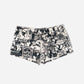Denim Printed Mini Shorts