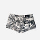 Denim Printed Mini Shorts