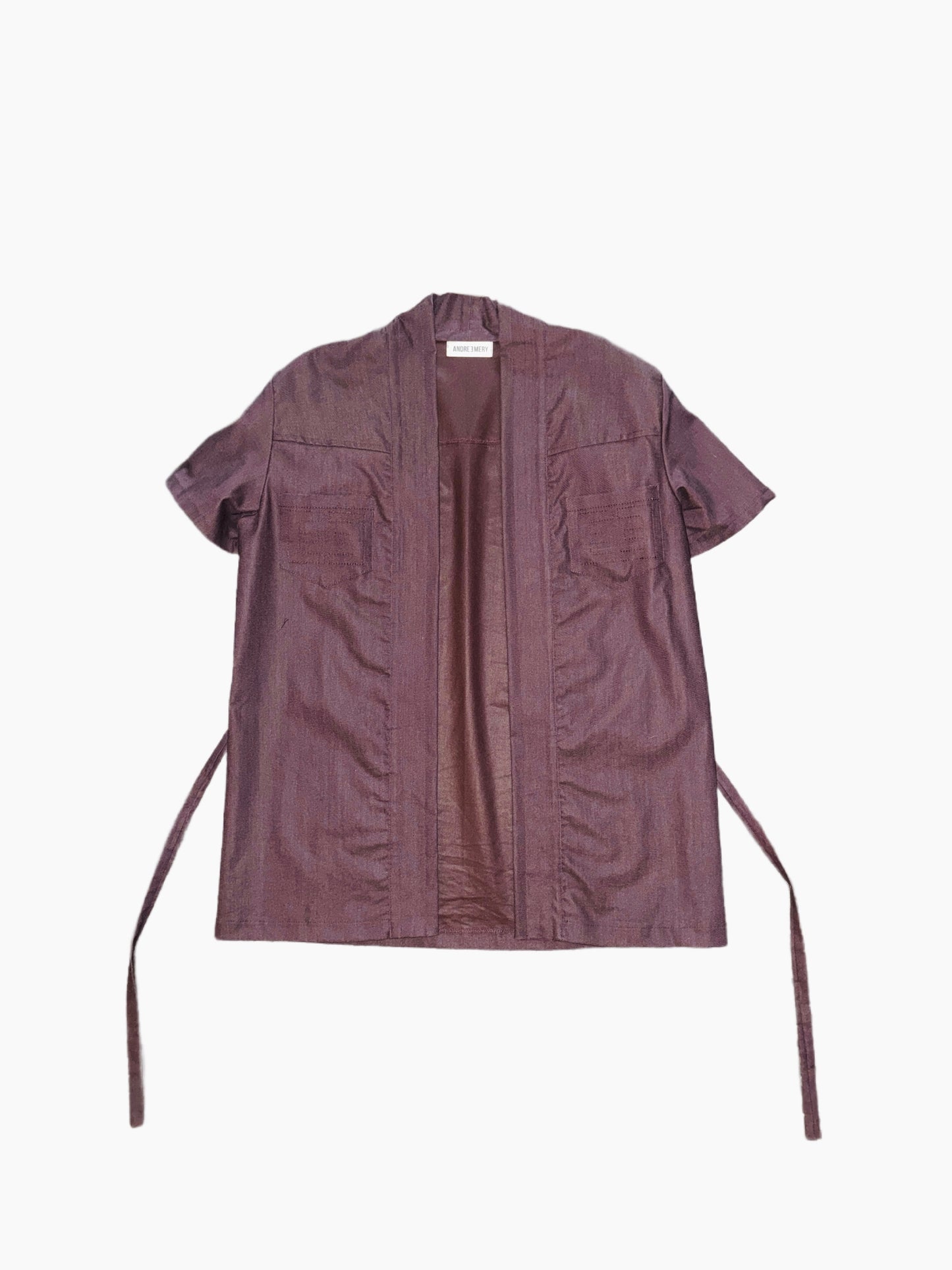Maroon Denim Kimono