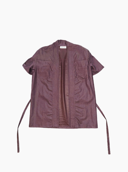 Maroon Denim Kimono