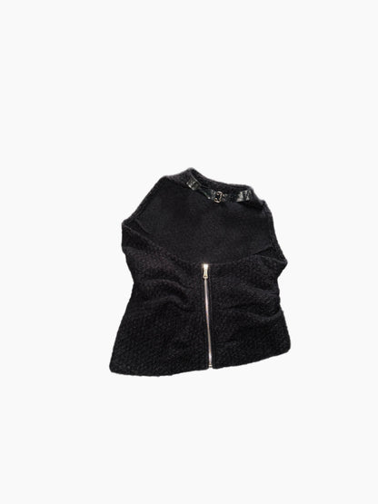 Wool Pleated Halter Top