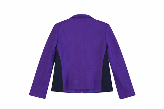 Violet Cropped Wool Jacket