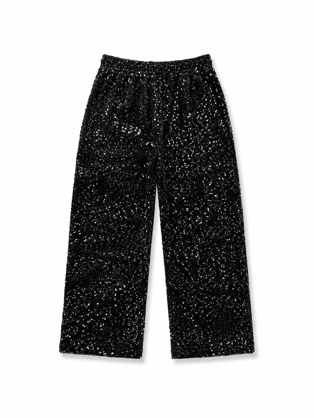 Black Sequin Trousers