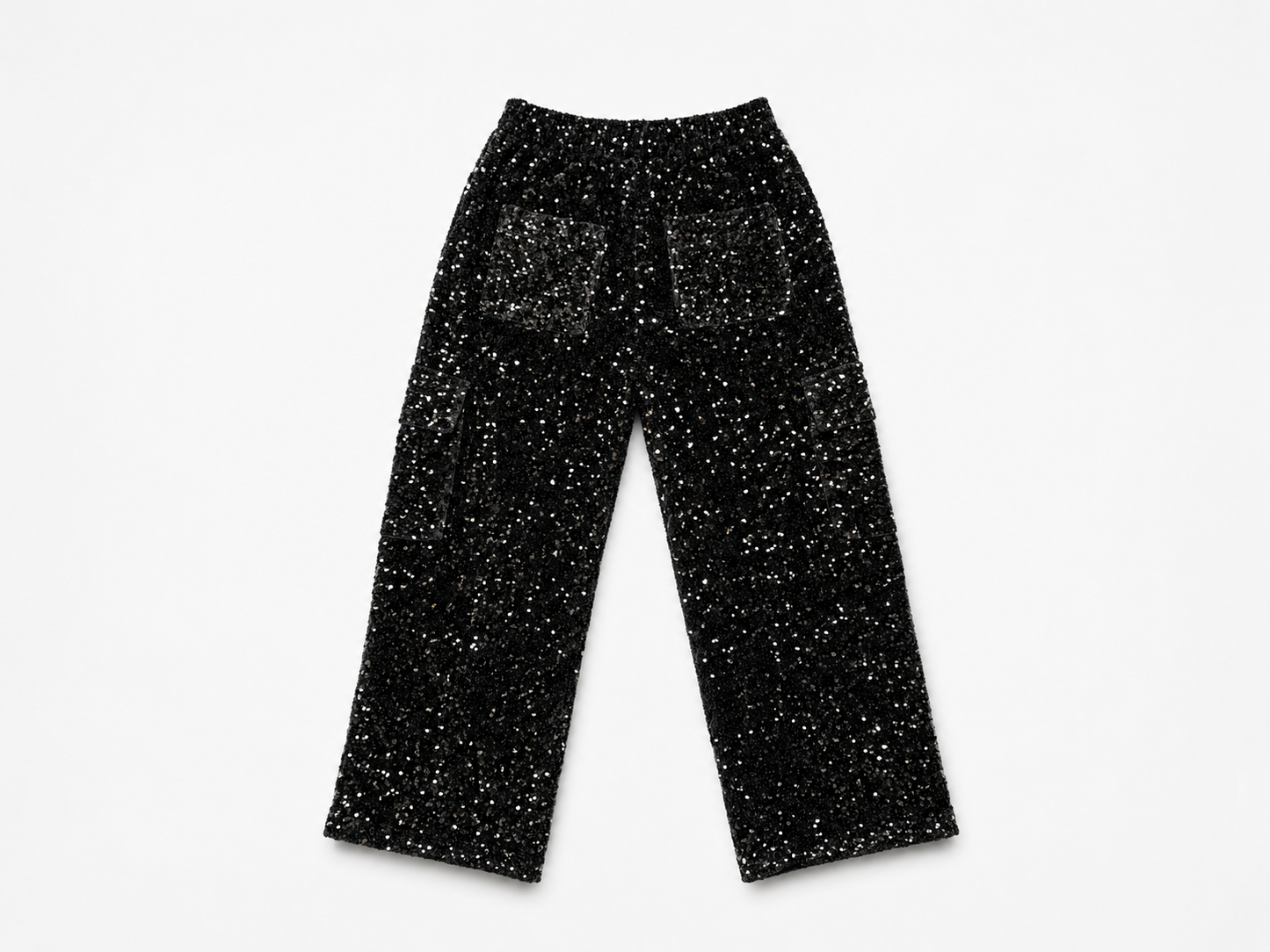 Black Sequin Trousers