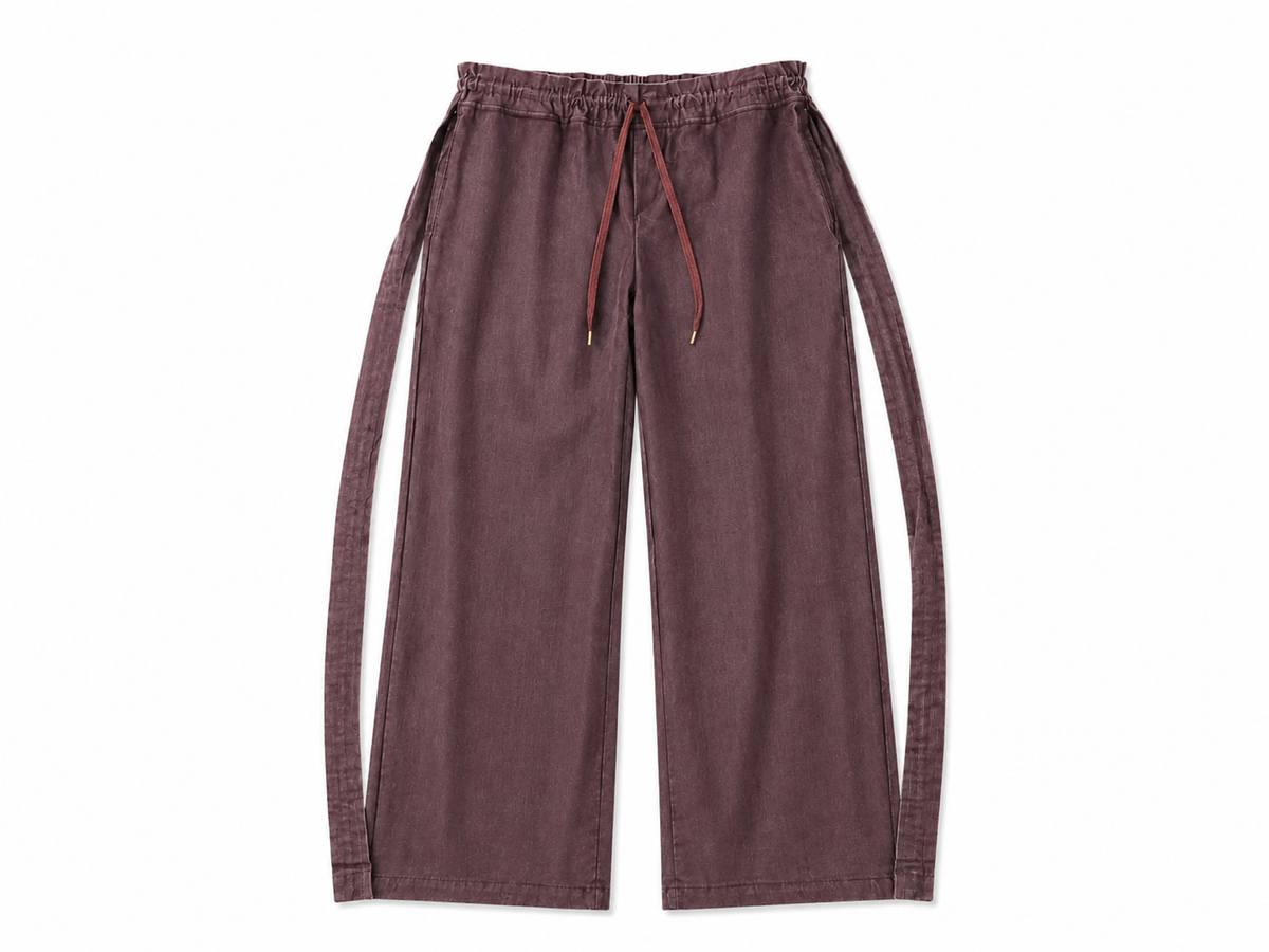 Maroon Parachute Trouser
