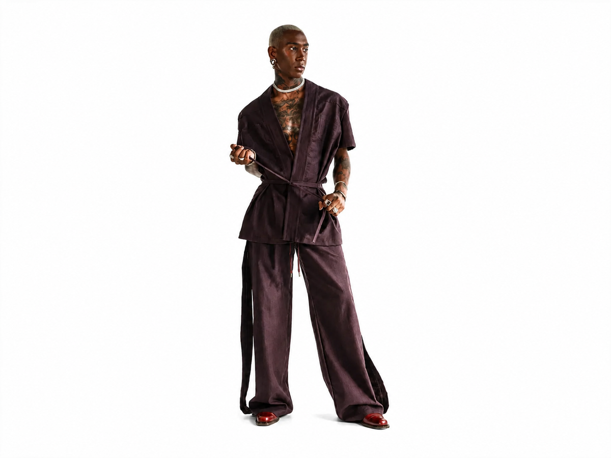Maroon Parachute Trouser