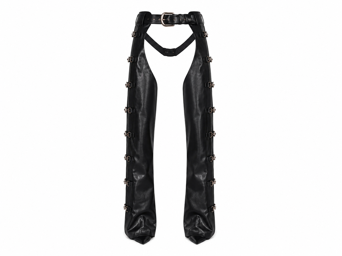 Black Leather Chaps