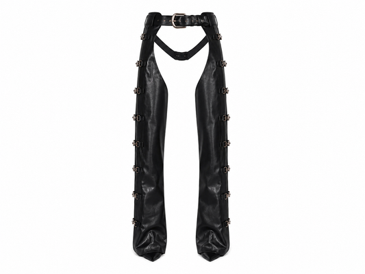 Black Leather Chaps