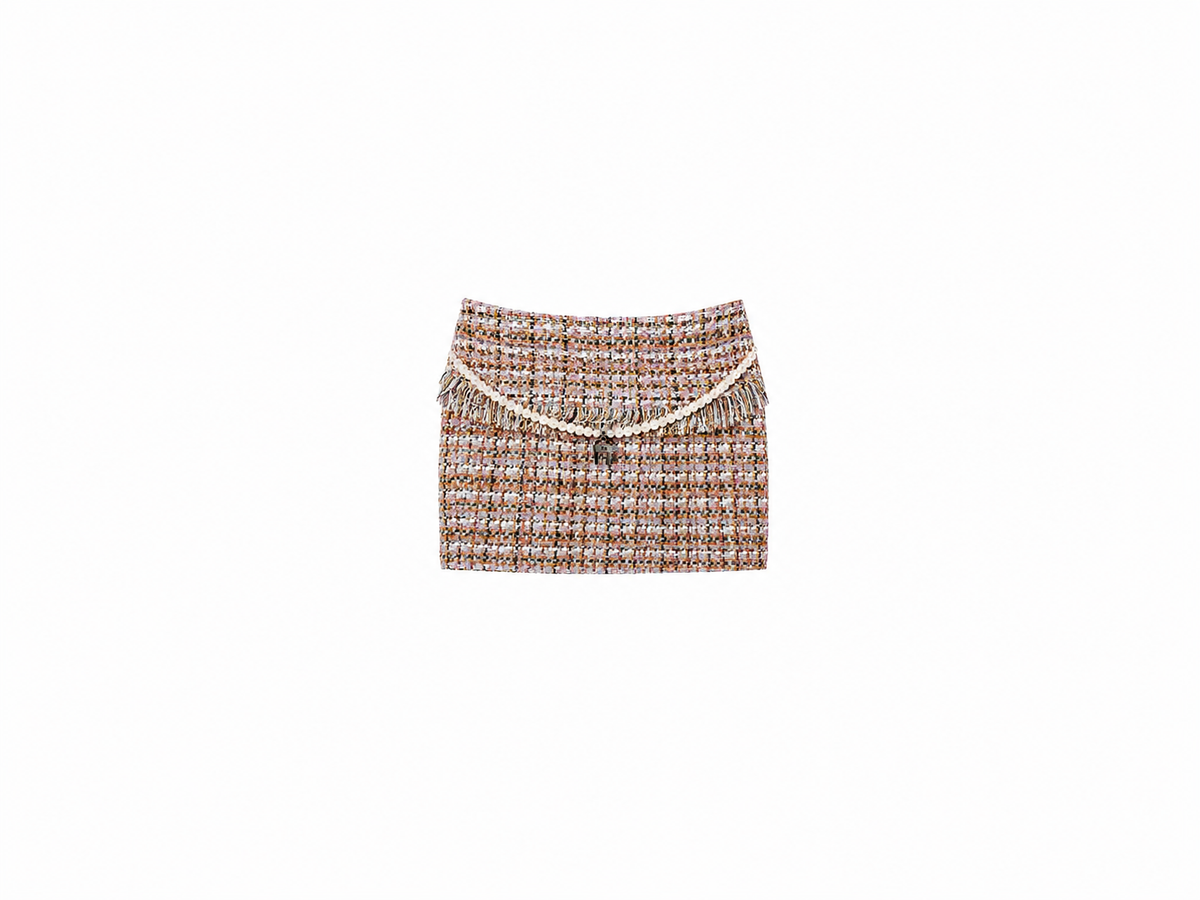 Bouclé Miniskirt