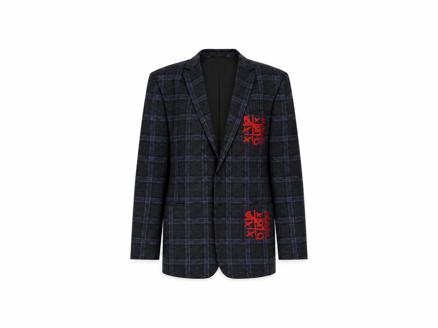 Plaid ‘’XOXO’’ Blazer