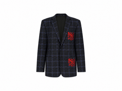Plaid ‘’XOXO’’ Blazer