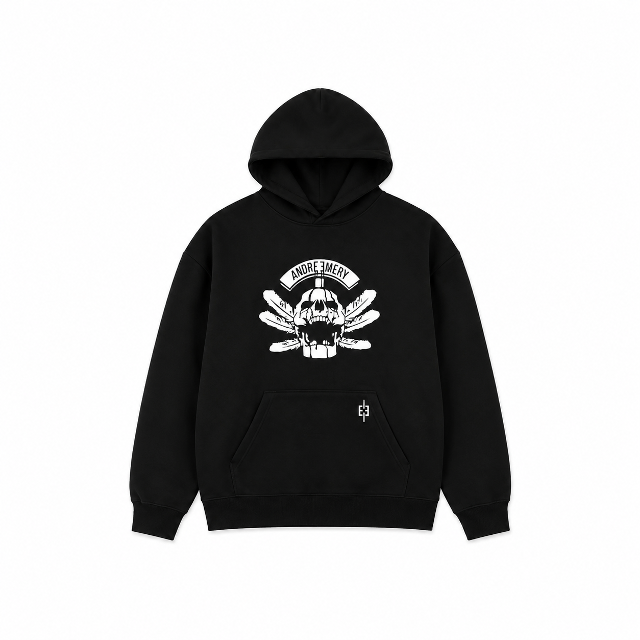 Black AE Skull Hoodie