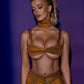 Amber Faux-Leather Bra