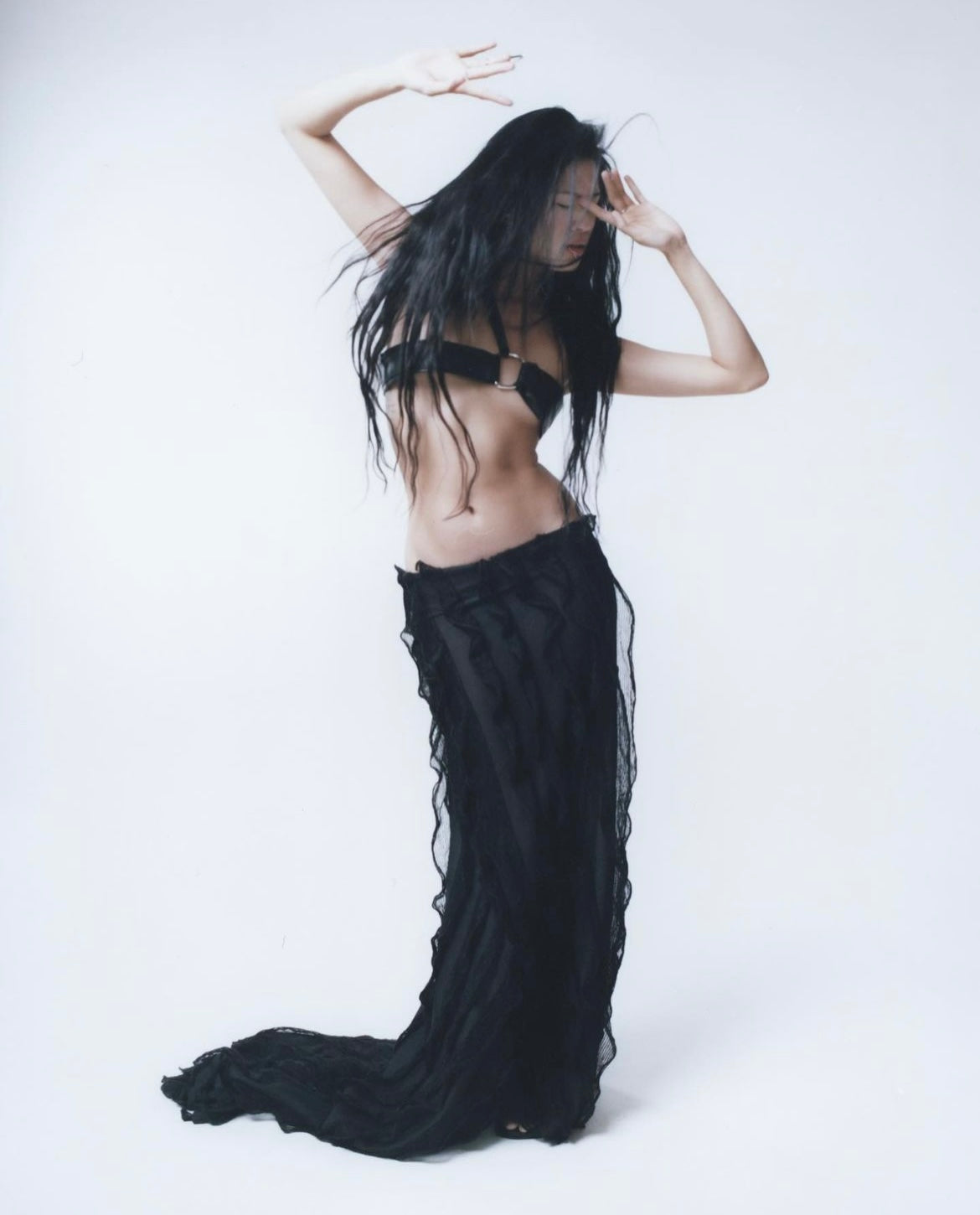 Andre Emery Ruffle Maxi Skirt