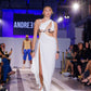 Andre Emery Anjea Cut-Out One-Shoulder Gown