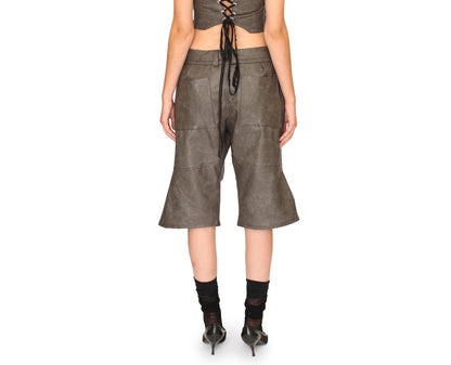 EE Faux-Leather Shorts