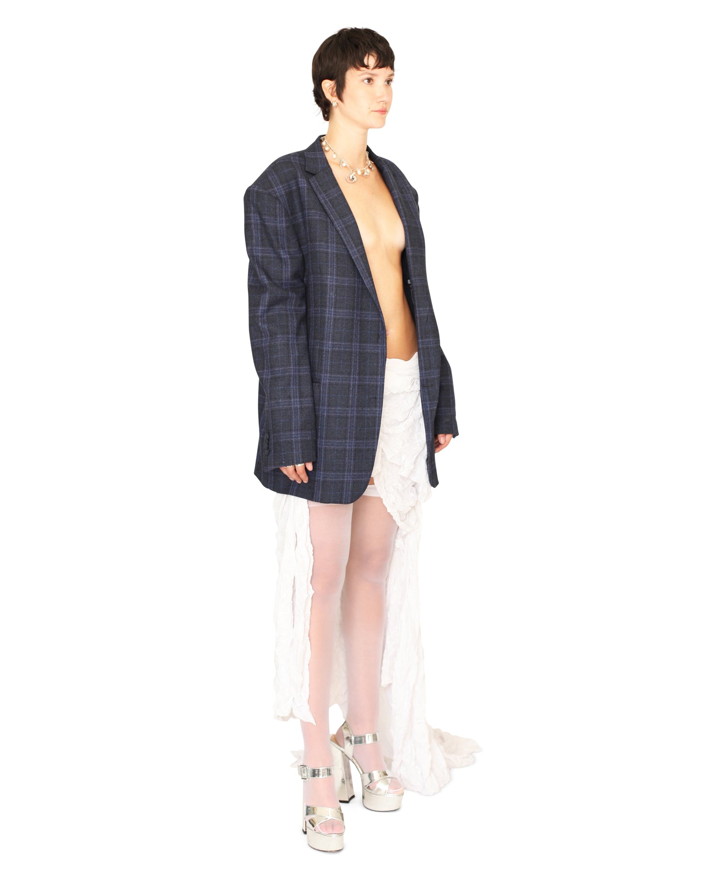 Plaid ‘’XOXO’’ Blazer