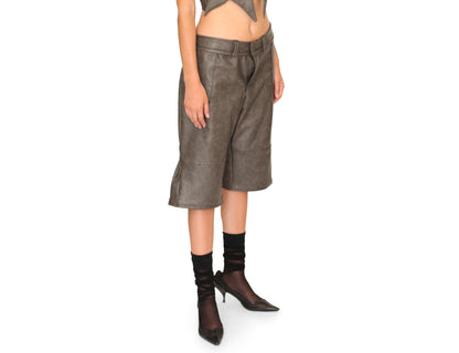 EE Faux-Leather Shorts