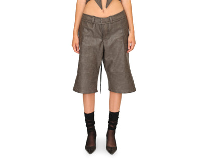 EE Faux-Leather Shorts