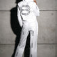 White Denim Link Jacket