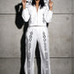 White Denim Link Jacket